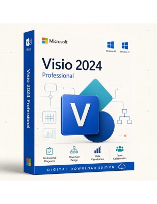 Licencia Visio Pro 2024 para 1 PC (Reinstalable)